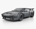 De Tomaso Pantera GT5 1984 Modelo 3D wire render