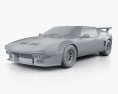 De Tomaso Pantera GT5 1984 3d model clay render