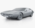 De Tomaso Mangusta 1967 3d model clay render