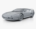 De Tomaso Pantera SI 1992 3D-Modell clay render