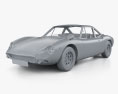 De Tomaso Vallelunga with HQ interior 1965 3d model clay render