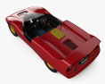 De Tomaso P70 インテリアと とエンジン 1965 3Dモデル top view
