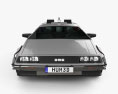 Back to the Future DeLorean car Modello 3D vista frontale