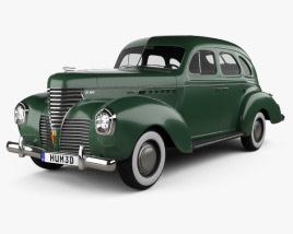 DeSoto Deluxe Touring Sedan 1939 3D model