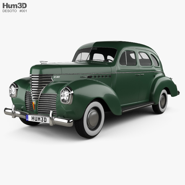 DeSoto Deluxe Touring Sedan 1939 3D модель
