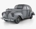 DeSoto Deluxe Touring Sedan 1939 Modelo 3d wire render