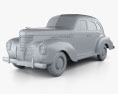 DeSoto Deluxe Touring Sedan 1939 3D-Modell clay render