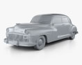 DeSoto Custom Suburban sedan 1947 3d model clay render