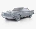 DeSoto Fireflite hardtop Coupe 1960 3D 모델  clay render