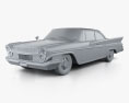 DeSoto Hardtop Coupe 1961 3D модель clay render