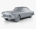 DeSoto Firedome Sportsman ハードトップ Coupe 1955 3Dモデル clay render