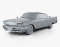 DeSoto Firesweep Sportsman hardtop Coupe 1959 3D模型 clay render