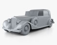 Delage D8 100 coupe Chauffeur par Franay 1936 3d model clay render