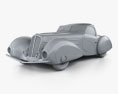 Delahaye 135M Figoni and Falaschi convertible 1937 3d model clay render