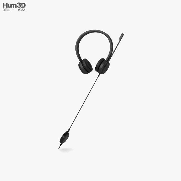 Dell Headset UC350 3D model