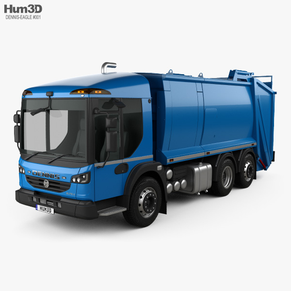 Dennis Eagle Elite 6 Olympus Refuse Truck 2017 3D model