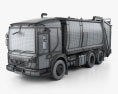 Dennis Eagle Elite 6 Olympus Refuse Truck 2017 3d model wire render