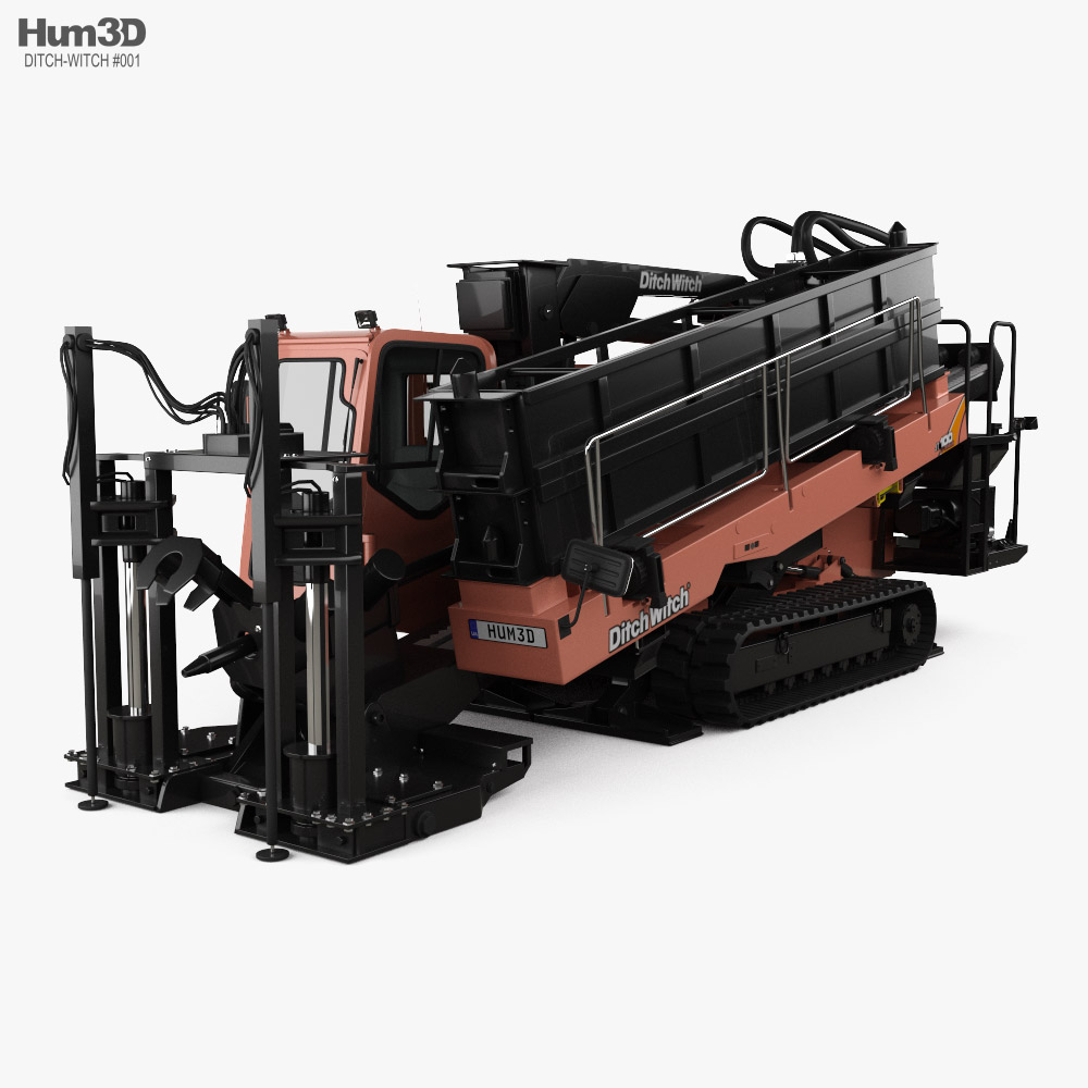 Ditch Witch JT100 Directional Drill 2022 3D 모델 