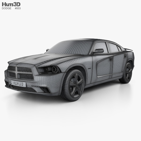 Dodge Charger (LX) 2012 3D model - Vehicles on Hum3D