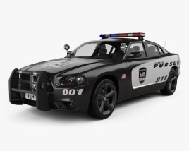 Dodge Charger Polizia 2011 Modello 3D