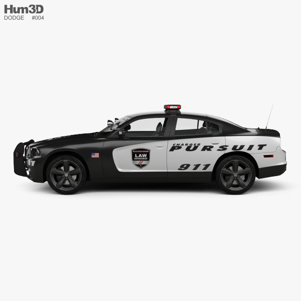 Dodge Charger Police 2012 3D model - Vehicles on Hum3D