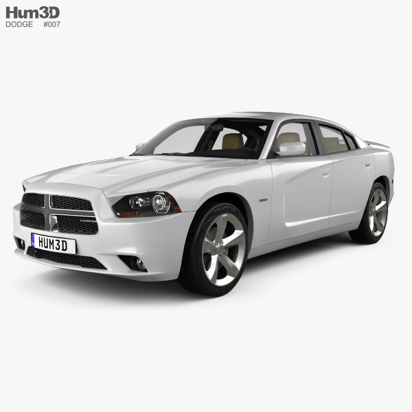 Dodge Charger (LX) 2011 with HQ interior 3D model