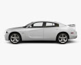 Dodge Charger (LX) 2011 with HQ interior 3d model side view