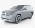 Dodge Durango 2015 3D 모델  clay render