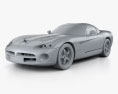 Dodge Viper SRT10 2010 3Dモデル clay render