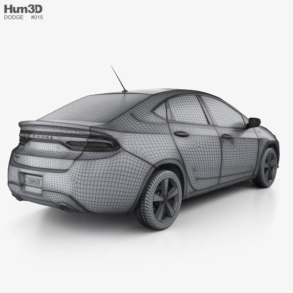 Dodge Dart 2016 3D model - Vehicles on Hum3D