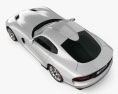 Dodge SRT Viper GTS 2015 3D模型 顶视图