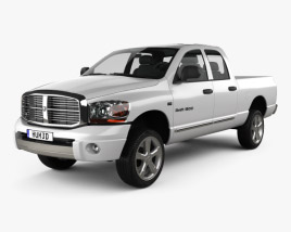 Dodge Ram 1500 Quad Cab Laramie 140-inch Box 2008 3D model
