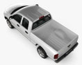 Dodge Ram 1500 Quad Cab Laramie 140-inch Box 2008 3D-Modell Draufsicht