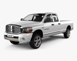 Dodge Ram 1500 Quad Cab Laramie 160-inch Box 2008 Modèle 3D