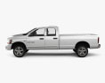 Dodge Ram 1500 Quad Cab Laramie 160-inch Box 2008 3d model side view
