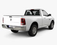 Dodge Ram 1500 Regular Cab SLT 6-foot 4-inch Box 2012 3D-Modell Rückansicht