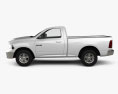 Dodge Ram 1500 Regular Cab SLT 6-foot 4-inch Box 2012 3D-Modell Seitenansicht