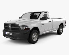 Dodge Ram 1500 Regular Cab ST 8-foot Box 2012 3D model