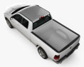Dodge Ram 1500 Quad Cab Laramie 6-foot 4-inch Box 2012 3D-Modell Draufsicht