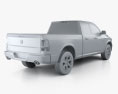 Dodge Ram 1500 Quad Cab Laramie 6-foot 4-inch Box 2012 3D 모델 