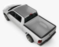 Dodge Ram 1500 Crew Cab Big Horn 5-foot 7-inch Box 2012 3D-Modell Draufsicht