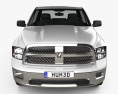 Dodge Ram 1500 Crew Cab Big Horn 5-foot 7-inch Box 2012 3D-Modell Vorderansicht