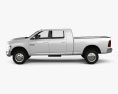 Dodge Ram 2500 Mega Cab Big Horn 6-foot 4-inch Box 2012 Modèle 3d vue de côté