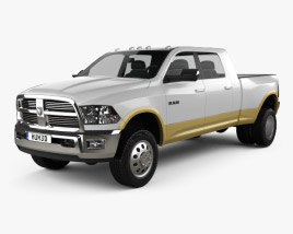 Dodge Ram 3500 Mega Cab Dually Laramie 6-foot 4-inch Box 2012 Modello 3D