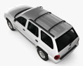 Dodge Durango 2003 3D-Modell Draufsicht