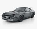 Dodge Charger L-body 1987 Modelo 3d wire render