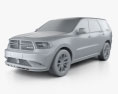 Dodge Durango RT 2016 3D модель clay render