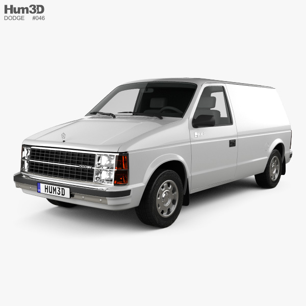 Dodge Mini Ram Van 1984 3D model