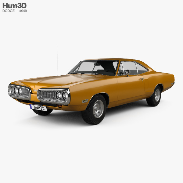 Dodge Coronet hardtop coupe 1970 3D model