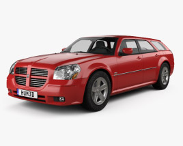 3D model of Dodge Magnum RT 2009